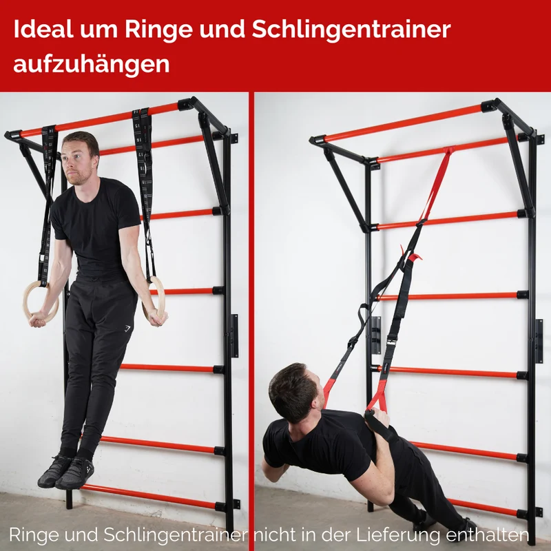 SPROSSENWAND MIT KLIMMZUGSTANGE