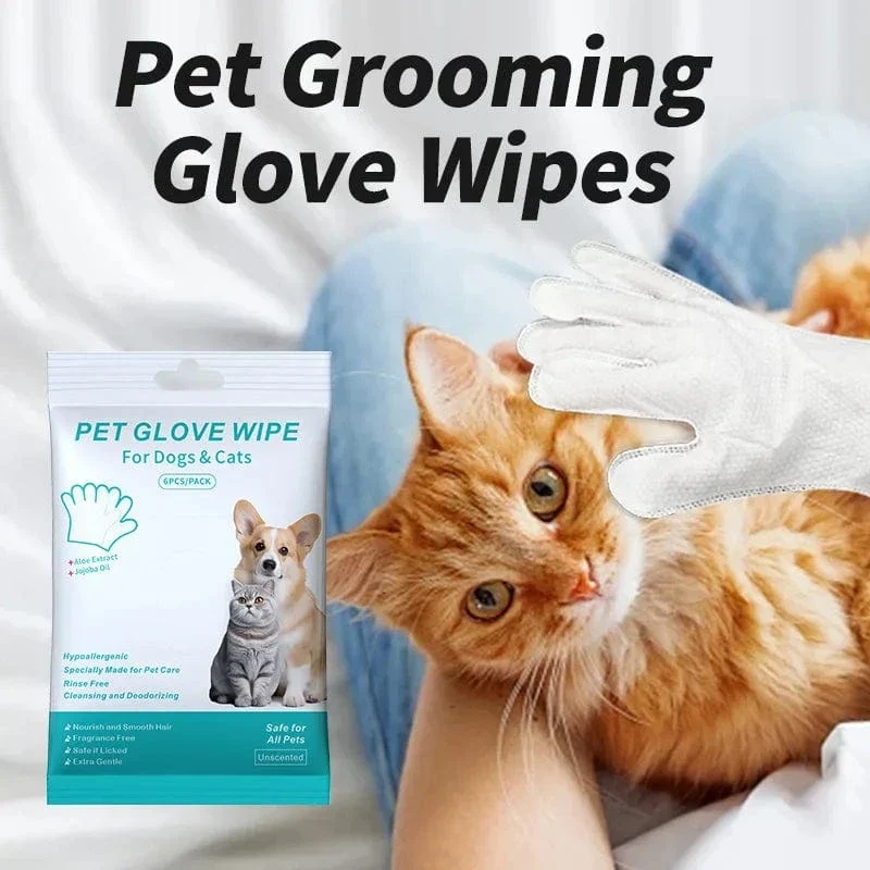 1/2er-Pack Einweg-Reinigungshandschuhe für Haustiere, waschfrei, für Katzen und Hunde, SPA-Badezubehör, Massage, Vliesstoff, keine Spülung, Augenwischhandschuhe