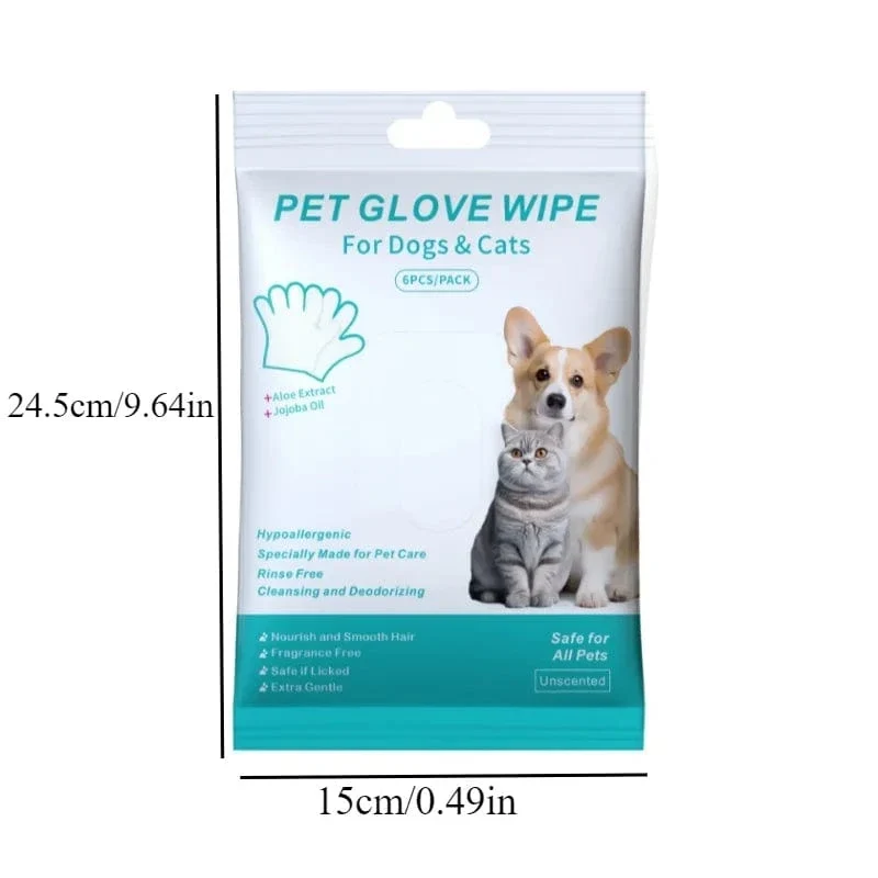1/2er-Pack Einweg-Reinigungshandschuhe für Haustiere, waschfrei, für Katzen und Hunde, SPA-Badezubehör, Massage, Vliesstoff, keine Spülung, Augenwischhandschuhe