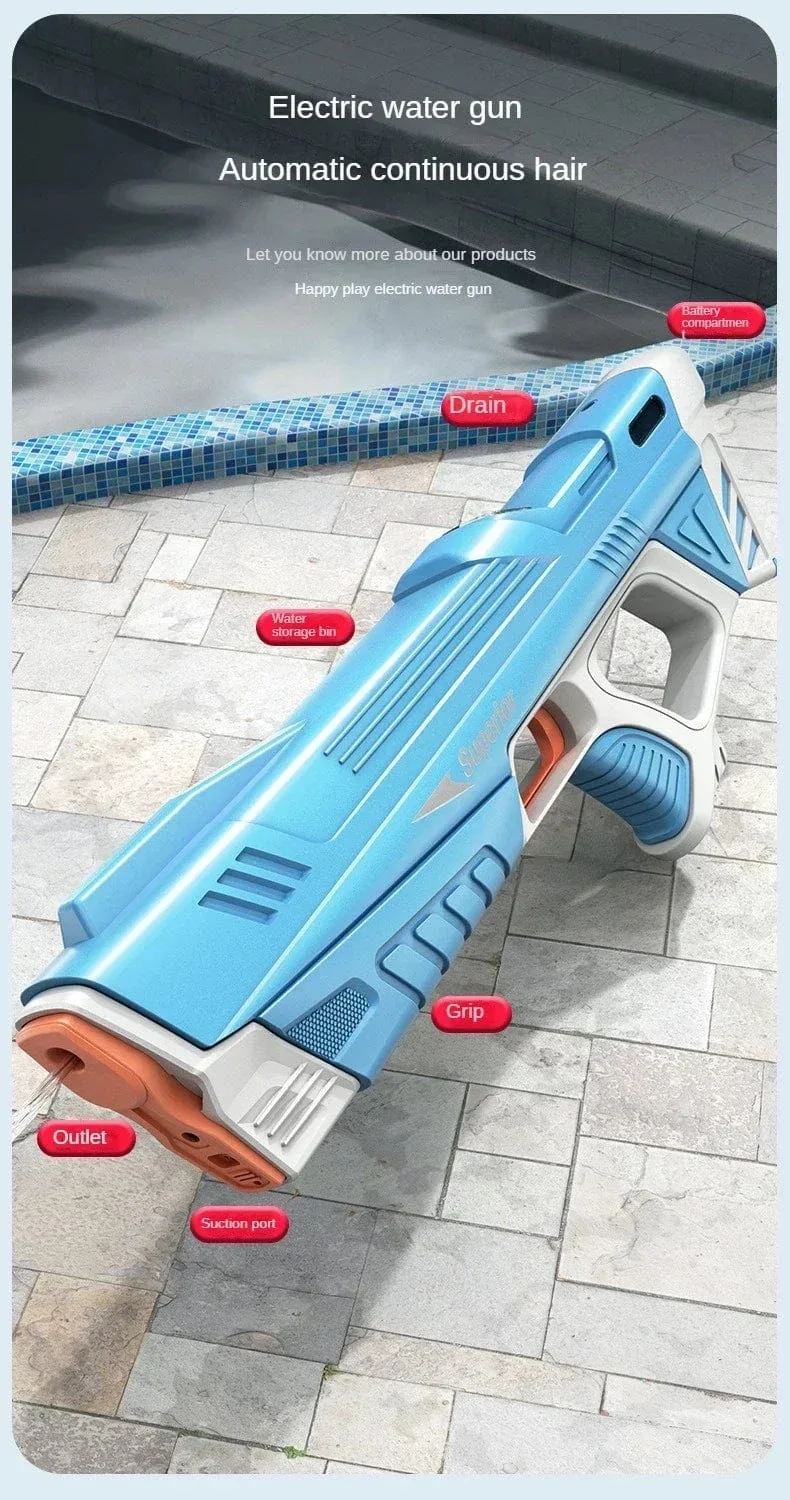 Kinder Vollautomatische Wasserpistole Spielzeug Sommer Outdoor Pool Kampf Spiele Induktion Absorbieren Wasser Elektrische Wasserpistolen für Kinder Geschenke