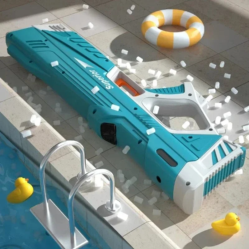 Neue Wasserpistole, elektrisches Spielzeug mit kontinuierlichem Feuer, Sommer-Strand-Pool-Wasserspielzeugpistole, vollautomatisches Wasseraufnahmespielzeug für Kinder