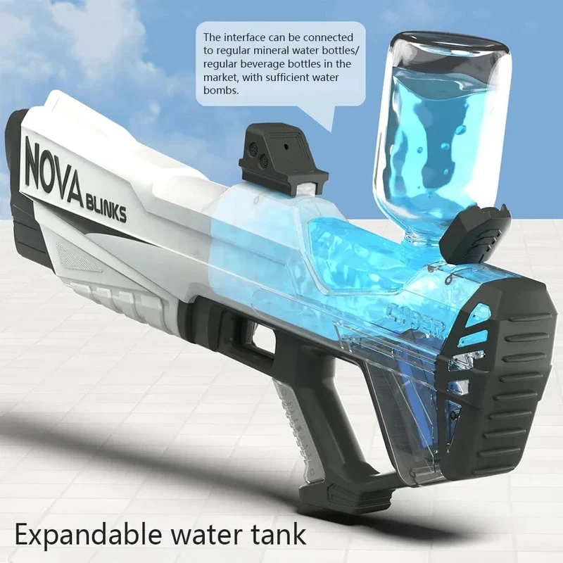 Automatische elektrische Wasserpistole, automatische Saugwasserpistolen für Erwachsene und Kinder, batteriebetrieben, Squirt Blaster, Sommer-Pool-Strand-Outdoor-Spielzeug