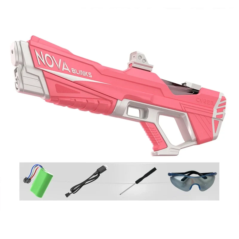 Automatische elektrische Wasserpistole, automatische Saugwasserpistolen für Erwachsene und Kinder, batteriebetrieben, Squirt Blaster, Sommer-Pool-Strand-Outdoor-Spielzeug