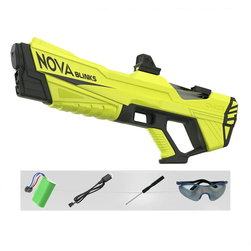 Automatische elektrische Wasserpistole, automatische Saugwasserpistolen für Erwachsene und Kinder, batteriebetrieben, Squirt Blaster, Sommer-Pool-Strand-Outdoor-Spielzeug