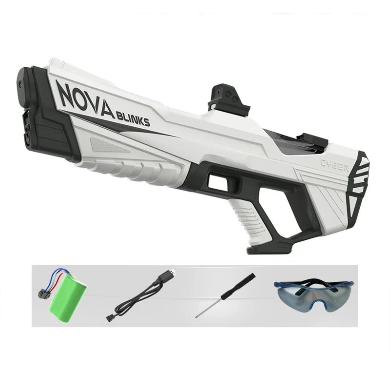 Automatische elektrische Wasserpistole, automatische Saugwasserpistolen für Erwachsene und Kinder, batteriebetrieben, Squirt Blaster, Sommer-Pool-Strand-Outdoor-Spielzeug