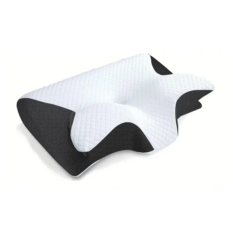 Releep Zervikales Nackenkissen zur Linderung von Nackenschmerzen, verstellbares Konturkissen zum Schlafen, ergonomisches Memory Foam-Kissen für Seitenschläfer