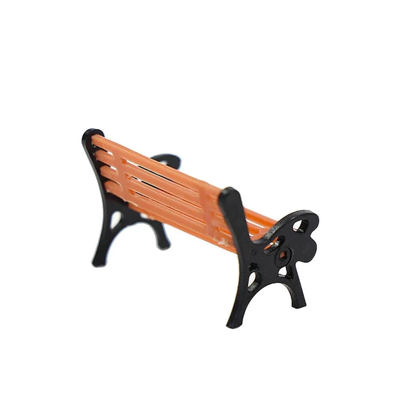 10 Stück Modelleisenbahn HO TT Maßstab 1:87 Bank Stuhl Sofa Straßenpark Layout Modell Parkbank Mini Garten Ornament Parkbank Handwerk