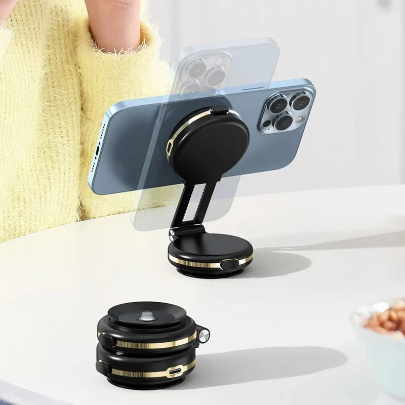 360 ° verstellbarer magnetischer Autotelefonhalterständer, doppelseitige Vakuumadsorption, ultrastabile Saugnapfhalterung für iPhone Xiaomi