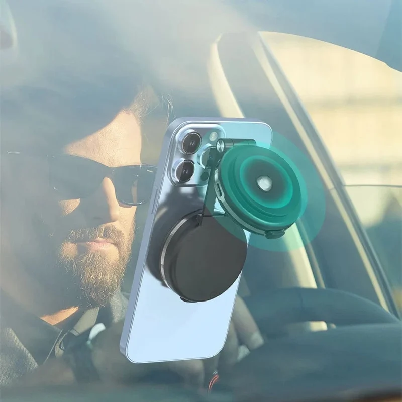 360 ° verstellbarer magnetischer Autotelefonhalterständer, doppelseitige Vakuumadsorption, ultrastabile Saugnapfhalterung für iPhone Xiaomi