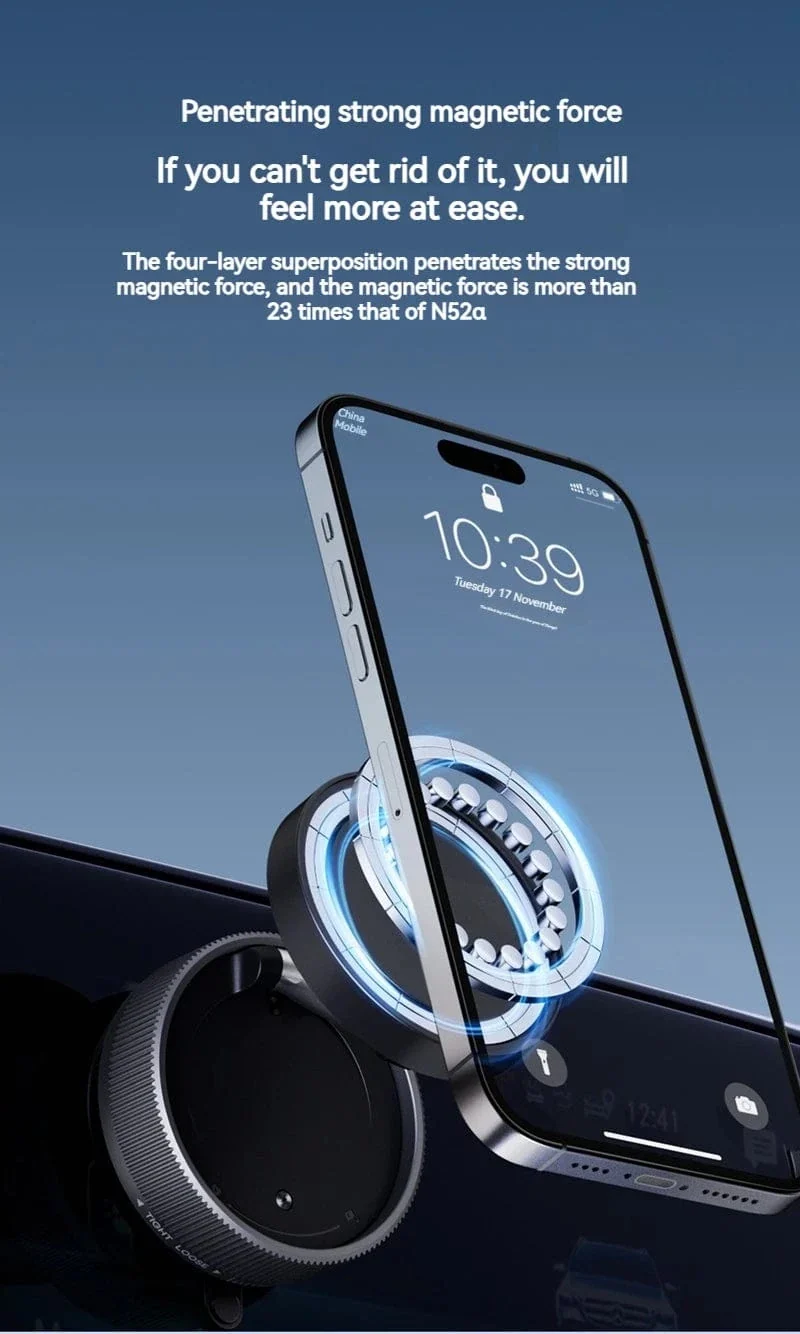 Vakuum-Magnet-Autotelefonhalter, faltbarer Saugnapf, Küchenspiegel, Fitnessstudio, Bad, Dusche für iPhone 16 15 14 13 12 11 Pro Max Samsung