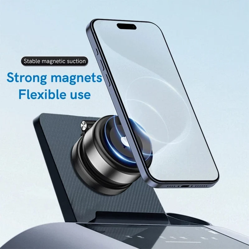 Magnetische Saugnapf-Telefonhalterung für iPhone 16 15 14 Pro Max, 360° verstellbarer Vakuum-Telefonhalter für Auto/Spiegel/glatte Oberfläche