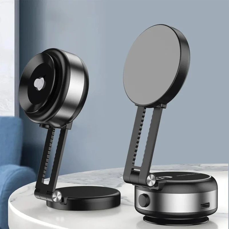 Magnetische Saugnapf-Telefonhalterung für iPhone 16 15 14 Pro Max, 360° verstellbarer Vakuum-Telefonhalter für Auto/Spiegel/glatte Oberfläche