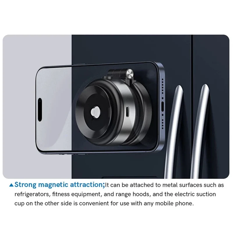 Magnetische Saugnapf-Telefonhalterung für iPhone 16 15 14 Pro Max, 360° verstellbarer Vakuum-Telefonhalter für Auto/Spiegel/glatte Oberfläche
