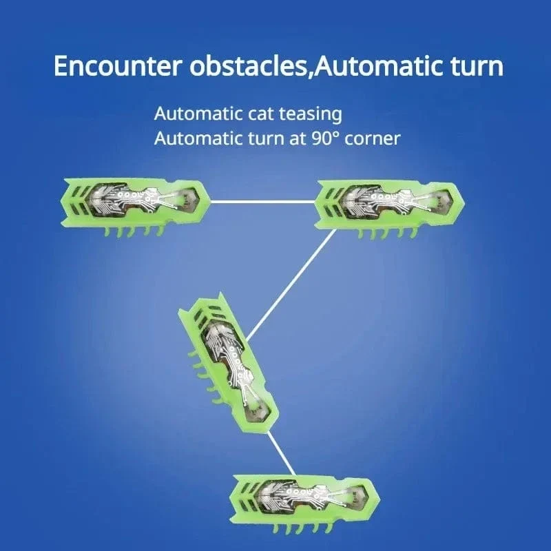 Katzenspielzeug, elektrische Zahnbürste, Wurm, Haustierspielzeug, interaktiver elektrischer Käfer, Mikro-Nano-Wurm, automatisches Flip-Spielzeug, Miniatur-Nanomiten