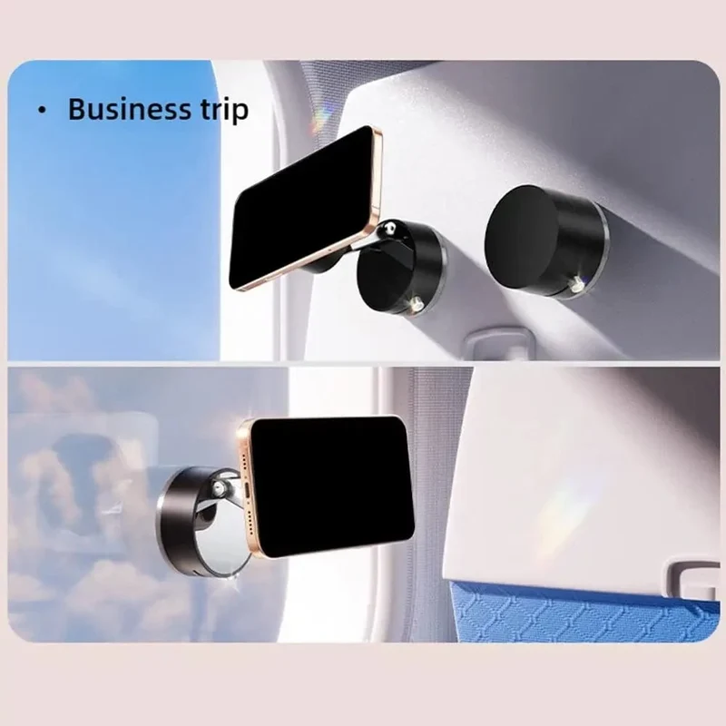 Magnetische Telefonhalterung mit Vakuumadsorption und Saugnapf, doppelseitig, freihändig, magnetischer Handyhalter für Auto/Fitnessstudio/Spiegel/Smoot