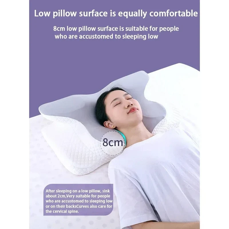 Memory Foam-Kissen, Nackenkissen mit langsamer Rückfederung, Schmerzlinderung, Schlafkissen
