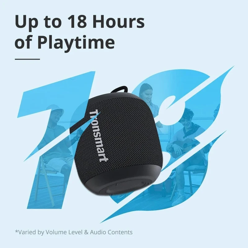 Tronsmart T7 Mini-Bluetooth-Lautsprecher, tragbarer Lautsprecher mit ausgewogenem Bass, IPX7 wasserdicht, LED-Modi für Camping im Freien