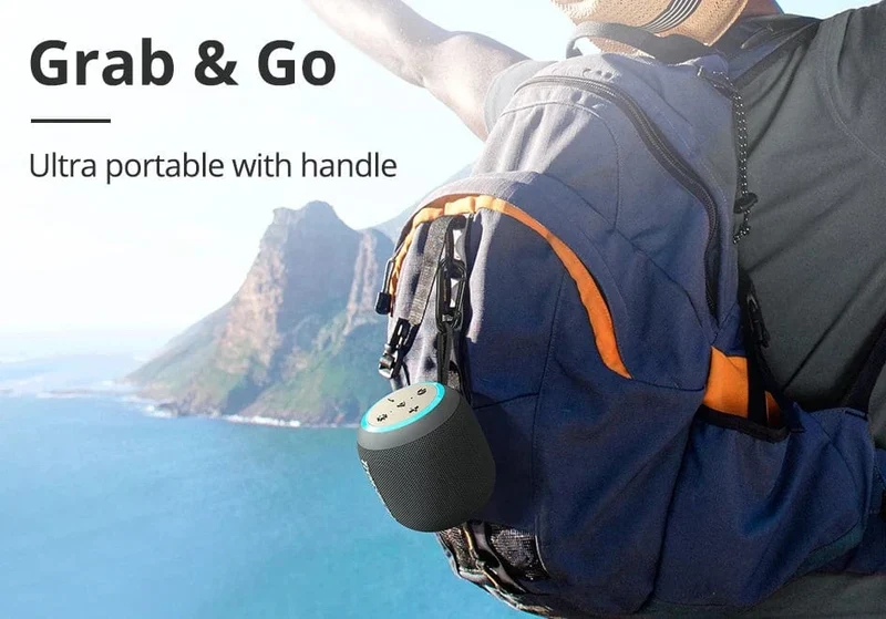 Tronsmart T7 Mini-Bluetooth-Lautsprecher, tragbarer Lautsprecher mit ausgewogenem Bass, IPX7 wasserdicht, LED-Modi für Camping im Freien
