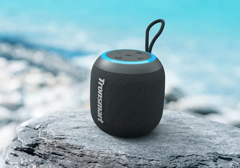 Tronsmart T7 Mini-Bluetooth-Lautsprecher, tragbarer Lautsprecher mit ausgewogenem Bass, IPX7 wasserdicht, LED-Modi für Camping im Freien