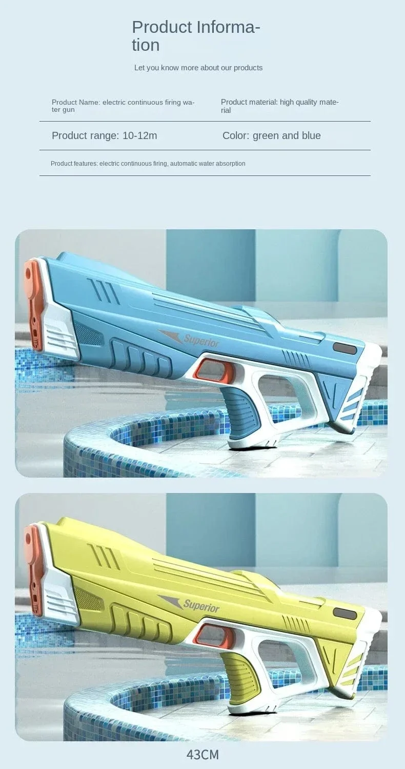 Elektrische Wasserpistole Spielzeug Bursts Kinder Hochdruck Starke Ladeenergie Wasser Automatische Wasser Spray Kinder Spielzeug Pistolen