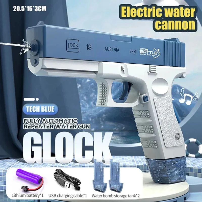 Elektrische Wasserpistole Spielzeug Bursts Kinder Hochdruck Starke Ladeenergie Wasser Automatische Wasser Spray Kinder Spielzeug Pistolen