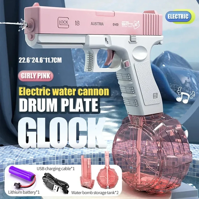 Elektrische Wasserpistole Spielzeug Bursts Kinder Hochdruck Starke Ladeenergie Wasser Automatische Wasser Spray Kinder Spielzeug Pistolen