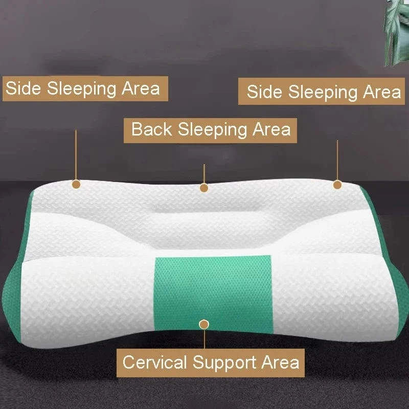 Kissen zur Nackenstütze, Nackenkissen für gemütliches Schlafen, ergonomische Konturkissen, für Seiten-, Rücken- und Bauchschläfer