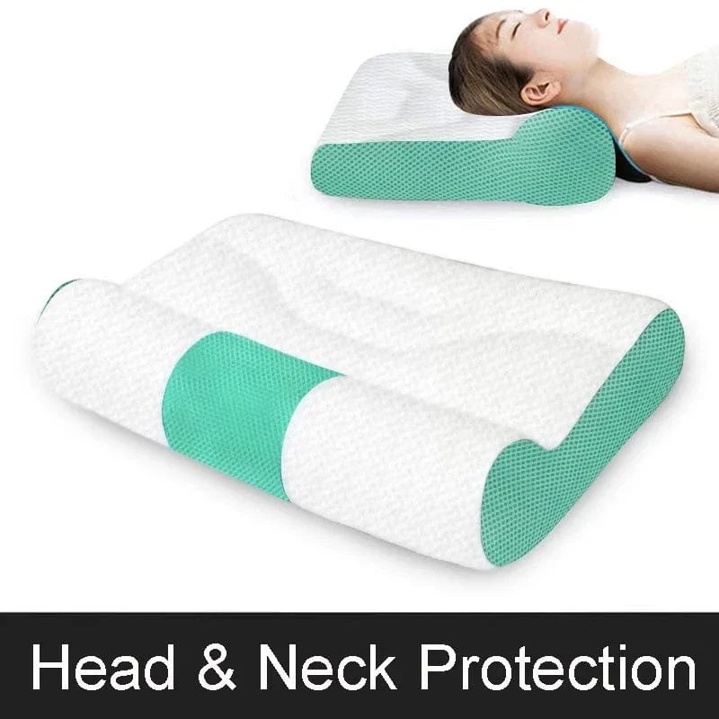 Kissen zur Nackenstütze, Nackenkissen für gemütliches Schlafen, ergonomische Konturkissen, für Seiten-, Rücken- und Bauchschläfer