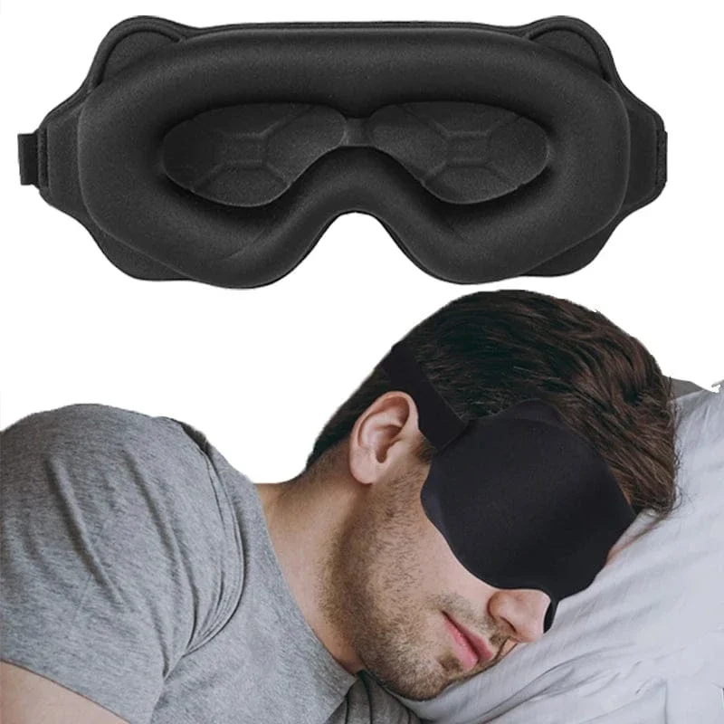3D-Schlafmaske, Lichtschutz, Schlafmaske für die Augen, weiche Schlafhilfe, Augenmaske für unterwegs, Eyeshade, Nacht, atmungsaktiv, Slaapmasker