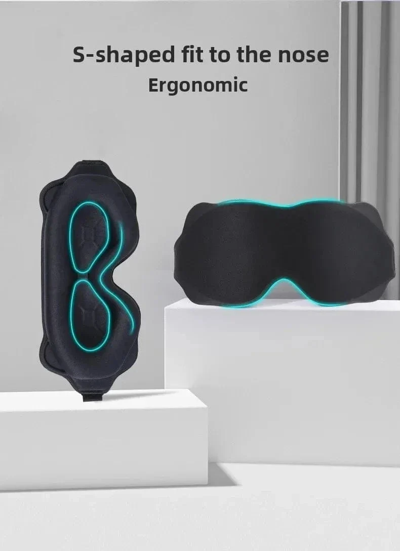 3D-Schlafmaske, Lichtschutz, Schlafmaske für die Augen, weiche Schlafhilfe, Augenmaske für unterwegs, Eyeshade, Nacht, atmungsaktiv, Slaapmasker
