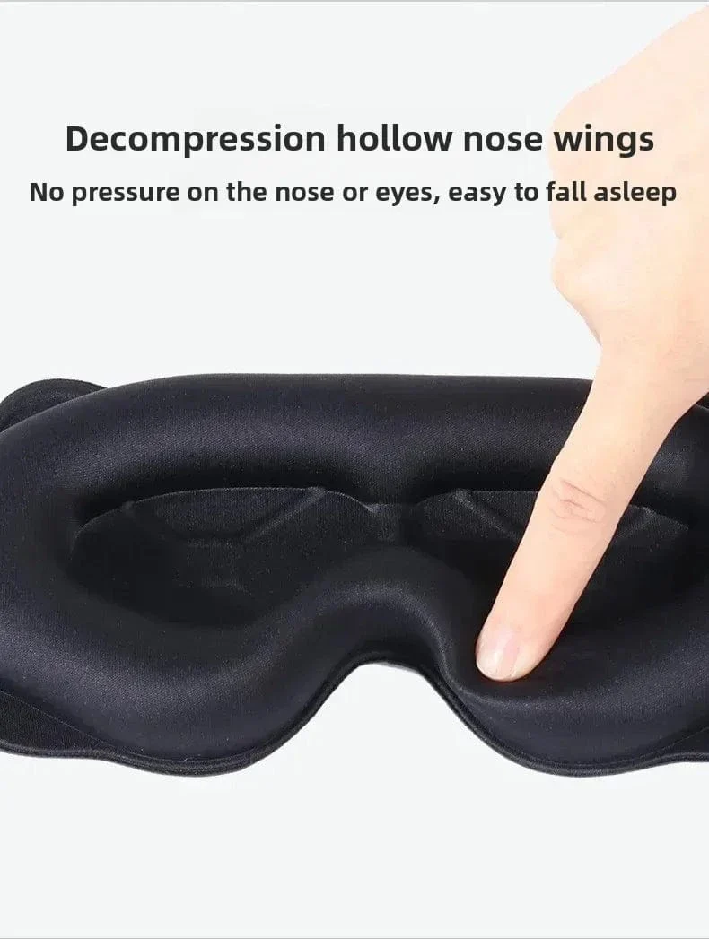 3D-Schlafmaske, Lichtschutz, Schlafmaske für die Augen, weiche Schlafhilfe, Augenmaske für unterwegs, Eyeshade, Nacht, atmungsaktiv, Slaapmasker