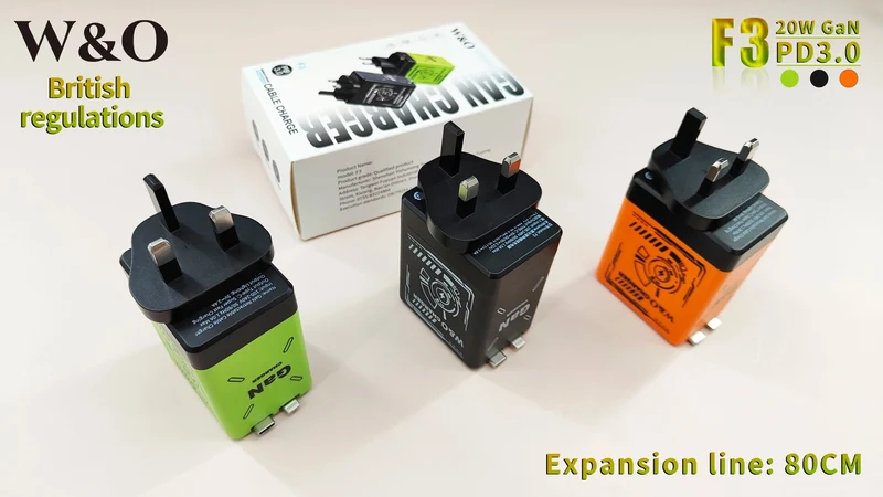 W&O GaN Schnellladekabel 20 W Typ C und Lightning Flüssigsilikonkabel für iPhone 14 15 Pro Max Xiaomi Realme Redmi