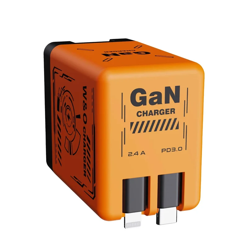 W&O GaN Schnellladekabel 20 W Typ C und Lightning Flüssigsilikonkabel für iPhone 14 15 Pro Max Xiaomi Realme Redmi