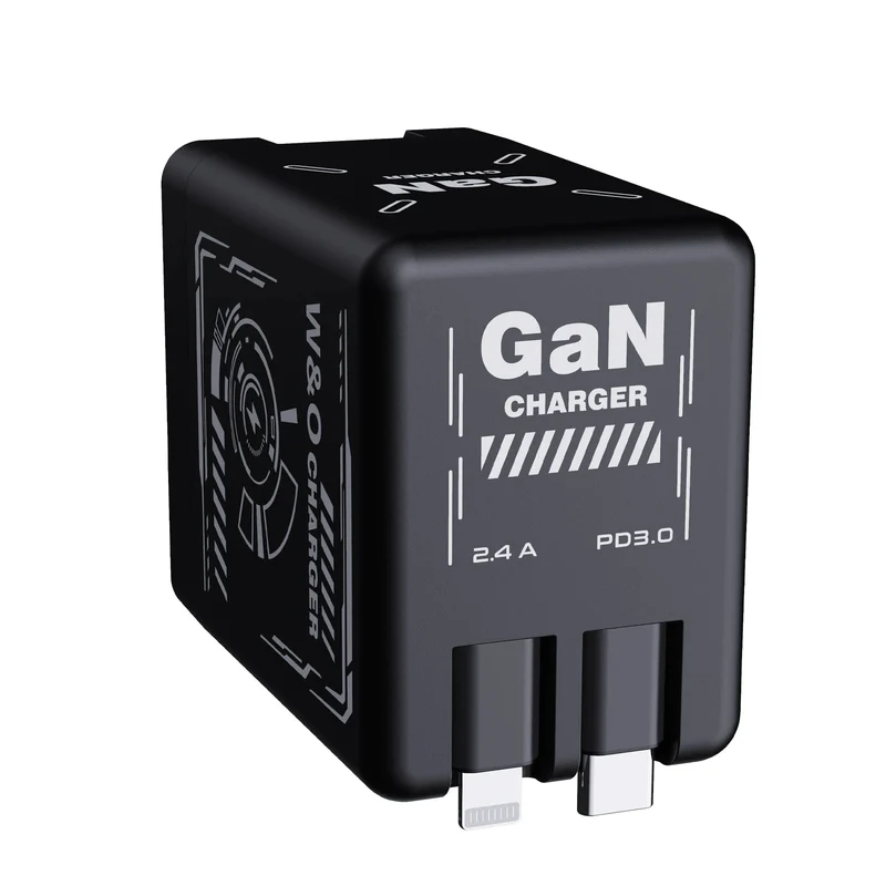 W&O GaN Schnellladekabel 20 W Typ C und Lightning Flüssigsilikonkabel für iPhone 14 15 Pro Max Xiaomi Realme Redmi