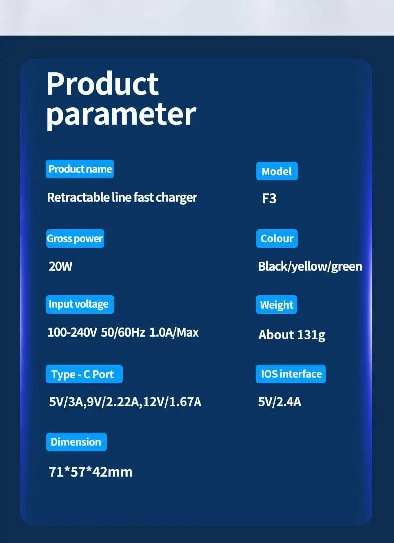 20W GaN Schnelllade-USB-C-Ladegerät Super Charge Adapter Multiprotokoll-Kompatibilität Ladegerät für Huawei iPhone Samsung Neu