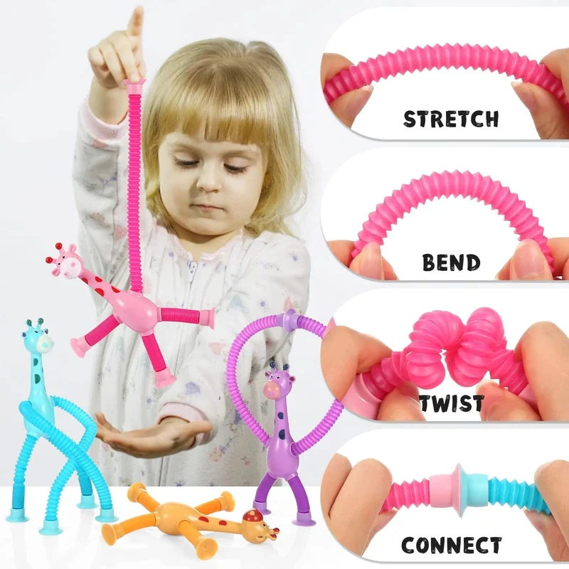 Tier-Sauger-Spielzeug, DIY-Silikonblock-Modell, Saugnapf, zusammengebaut, Konstruktion, pädagogisches lustiges Spielzeug, Jungen und Mädchen, Spielzeug zum Stressabbau
