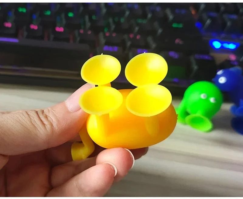Tier-Sauger-Spielzeug, DIY-Silikonblock-Modell, Saugnapf, zusammengebaut, Konstruktion, pädagogisches lustiges Spielzeug, Jungen und Mädchen, Spielzeug zum Stressabbau
