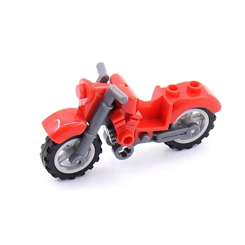 Militärwaffe Motorrad Buntes Spielzeug für Kinder Zubehör WW2 Motor Transporteinrichtung Militärs Kompatible Blöcke