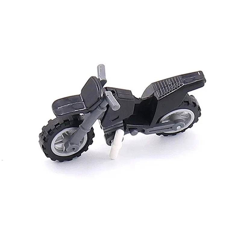 Militärwaffe Motorrad Buntes Spielzeug für Kinder Zubehör WW2 Motor Transporteinrichtung Militärs Kompatible Blöcke
