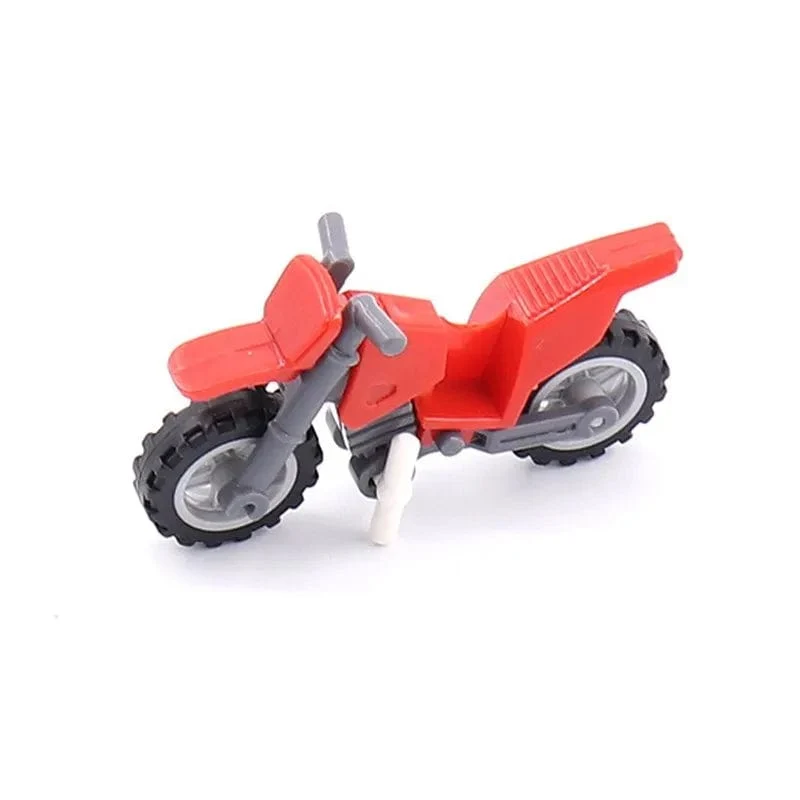 Militärwaffe Motorrad Buntes Spielzeug für Kinder Zubehör WW2 Motor Transporteinrichtung Militärs Kompatible Blöcke