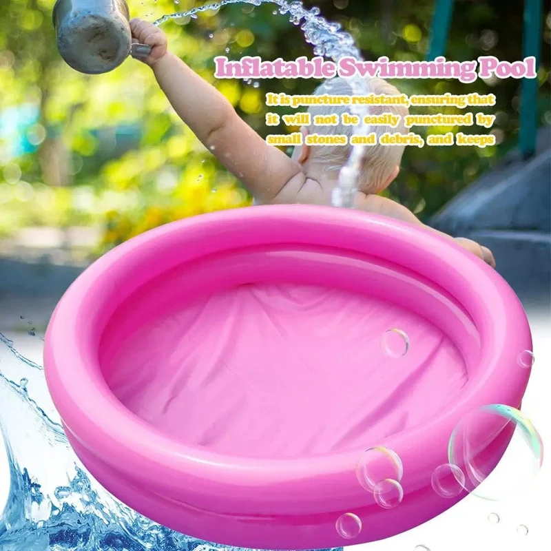 PVC-Planschbecken für den Garten, für 0–3 Jahre, Sommer-Baby, aufblasbares Schwimmbecken, rundes Becken, Kinder, Outdoor-Sport, Wasserspielzeug
