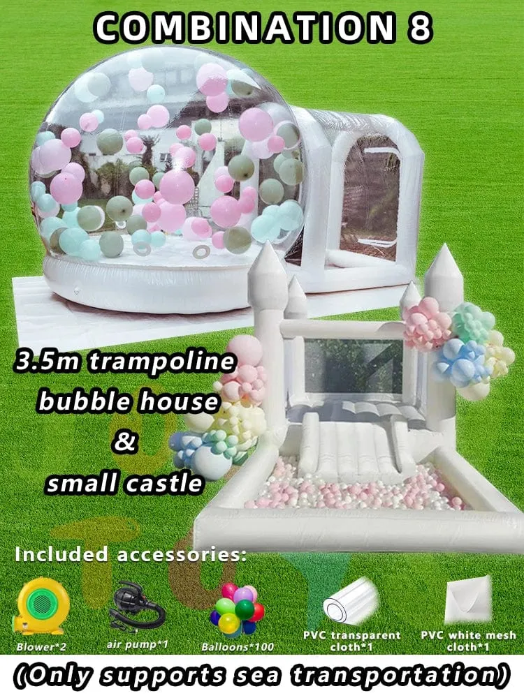 JOLLY SPIELZEUG Ballon aufblasbare blase haus mit trampolin und transparent kuppel PVC material kostenloser versand mit gebläse