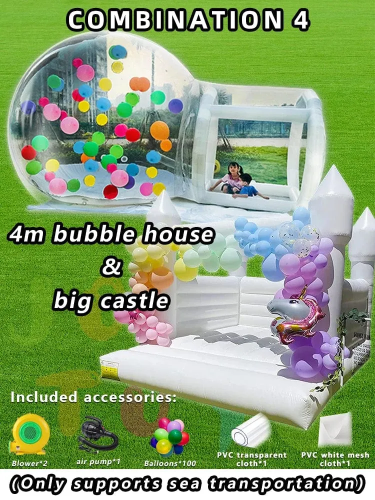 JOLLY SPIELZEUG Ballon aufblasbare blase haus mit trampolin und transparent kuppel PVC material kostenloser versand mit gebläse