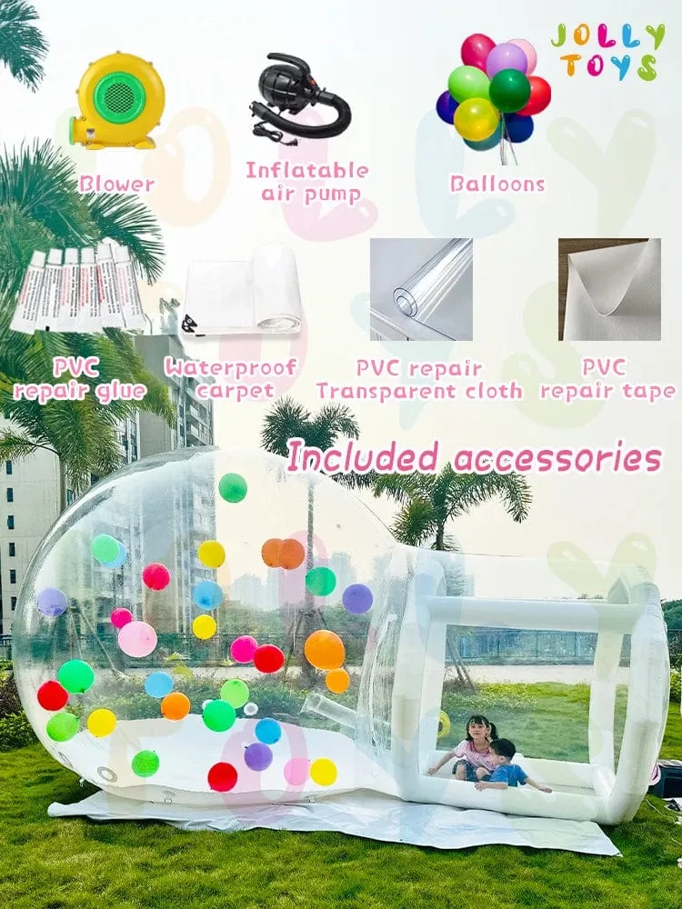 JOLLY SPIELZEUG Ballon aufblasbare blase haus mit trampolin und transparent kuppel PVC material kostenloser versand mit gebläse