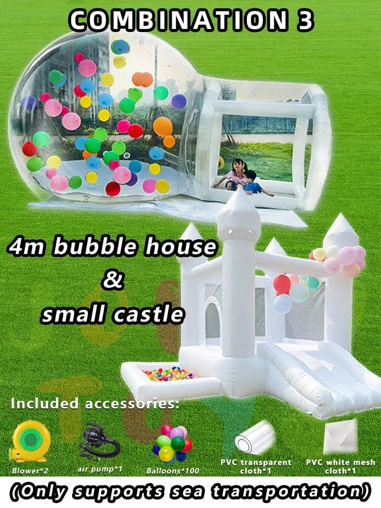 JOLLY SPIELZEUG Ballon aufblasbare blase haus mit trampolin und transparent kuppel PVC material kostenloser versand mit gebläse