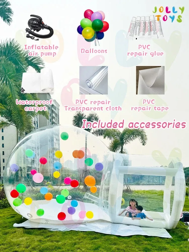 JOLLY SPIELZEUG Ballon aufblasbare blase haus mit trampolin und transparent kuppel PVC material kostenloser versand mit gebläse