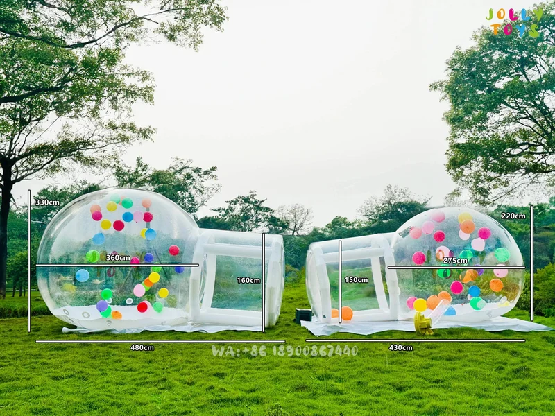 JOLLY SPIELZEUG Ballon aufblasbare blase haus mit trampolin und transparent kuppel PVC material kostenloser versand mit gebläse
