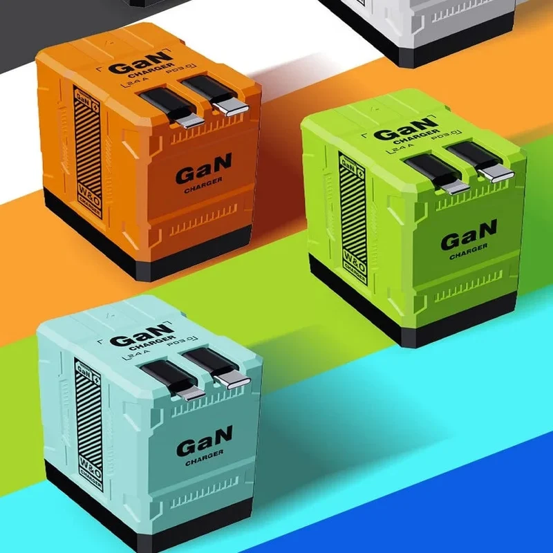 GaN 20W Schnelllade-PD3.0-Ladegerät Typ C-Beleuchtung für iPhone 12 13 Samsung Huawei Xiaomi Mobiltelefon EU/US-Stecker-Wandladegerät