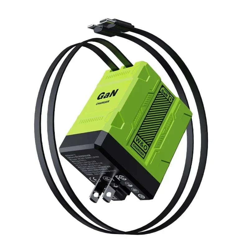 GaN 20W Schnelllade-PD3.0-Ladegerät Typ C-Beleuchtung für iPhone 12 13 Samsung Huawei Xiaomi Mobiltelefon EU/US-Stecker-Wandladegerät
