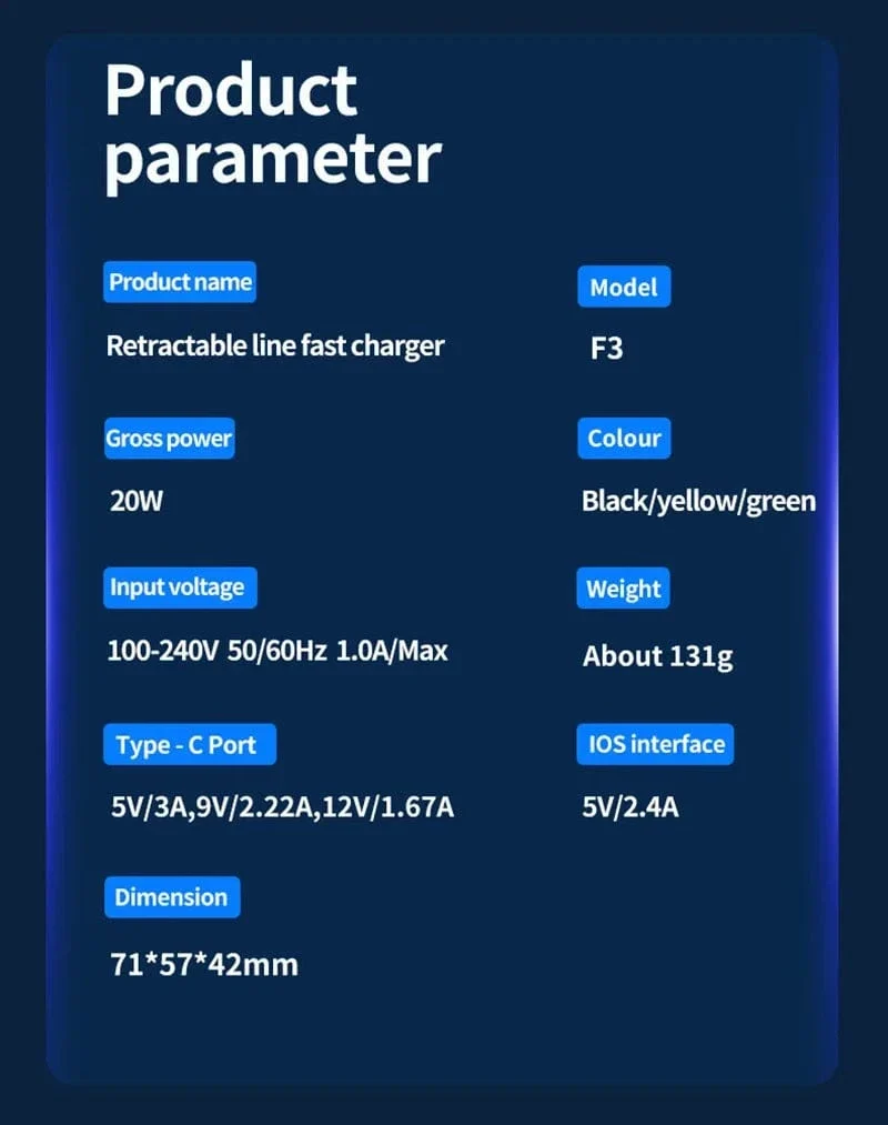 Xiaomi GaN120W Ultraschnellladegerät mit einziehbarem Typ-C-Blitzkabel-Schnellladeadapter für iPhone16 iPad Samsung Huawei